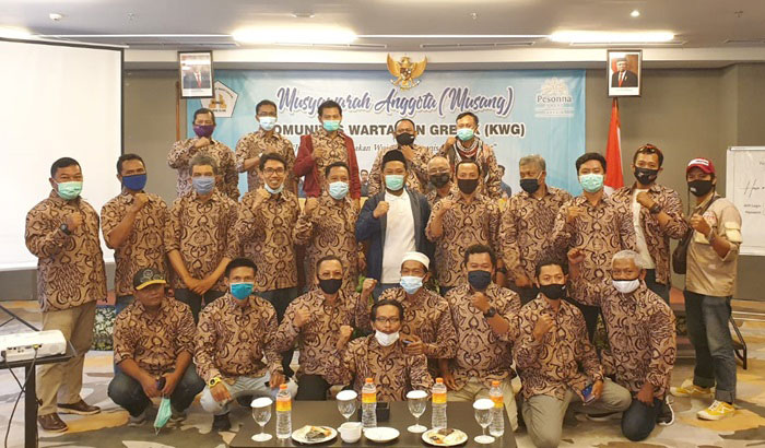 Cabup Terpilih Gus Yani saat pembukaan musyawarah anggota KWG ke-VIII. foto: ist.