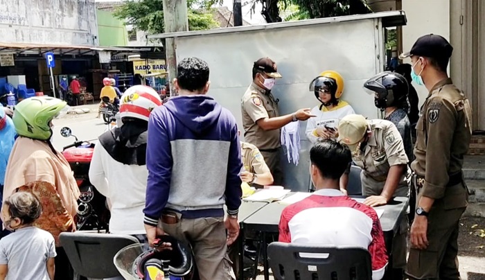 Operasi Yustisi Gabungan di Kediri, Ratusan Pelanggar Terjaring, Terbanyak Diberi Teguran