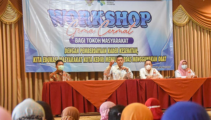 Buka Workshop Gema Cermat, Wali Kota Kediri Ajak Kader Kesehatan Edukasi Masyarakat soal Obat