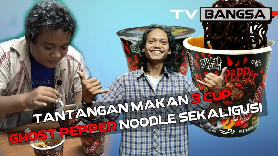 Gila! Emwin Makan Mie Pedas 6.000 Lombok