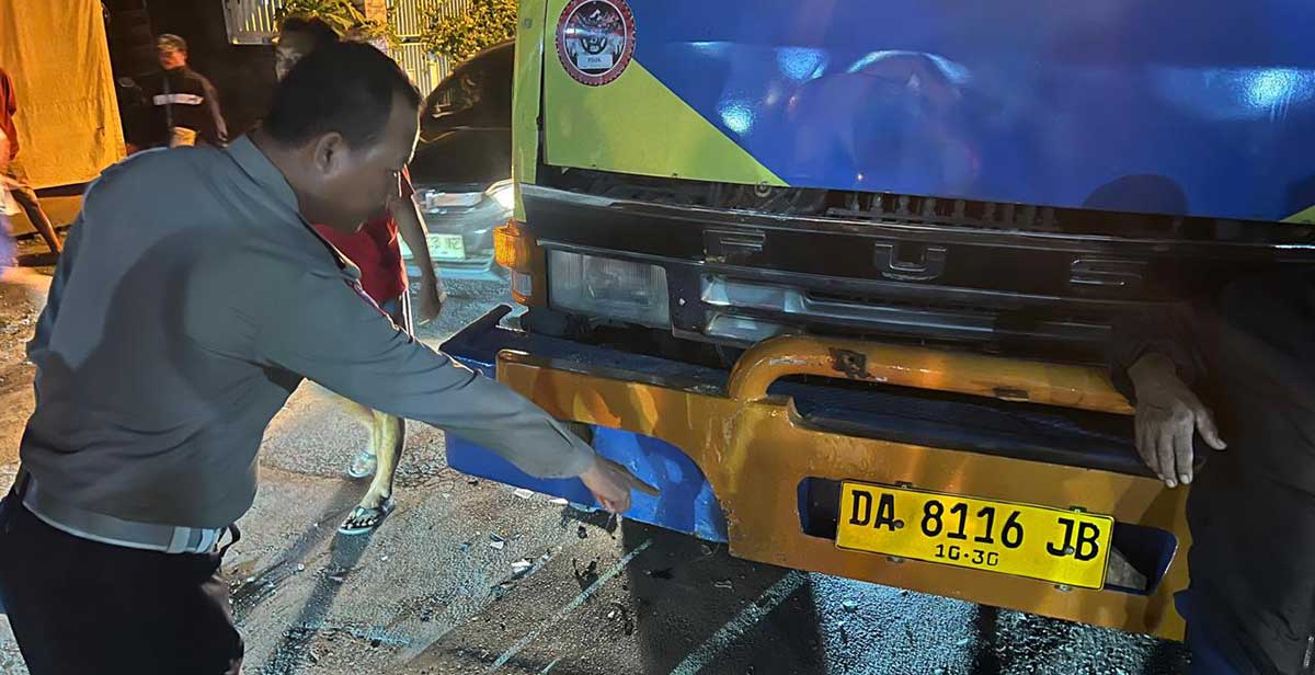 Pemuda Tewas Tabrak Truk Parkir di Jalan Raya Anggaswangi Sukodono
