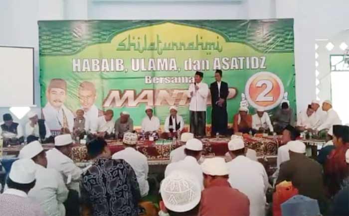 Silaturrahmi dan dukungan Ulama, Habaib, kepada paslon Mantap.