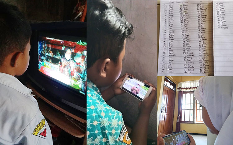 Isi Sekolah Daring, Bu Guru Risma Bikin Pelajar Semangat Belajar