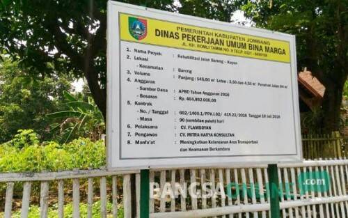 Proyek Jalan Bareng Jombang Kualitas Rendah, Diduga Disengaja untuk Raup Untung Besar