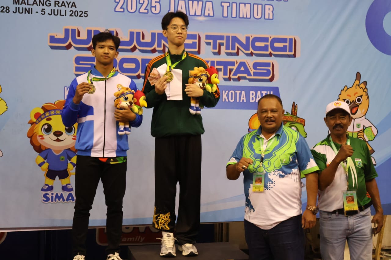 Kontingen Wushu Kota Batu Borong 2 Medali Emas, 5 Perak dan 1 Perunggu di Porprov IX Jatim