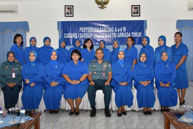 Ketua Cabang 1 Jalasenastri Armatim Adakan Pertemuan