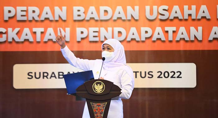 Gubernur Jawa Timur, Khofifah Indar Parawansa.