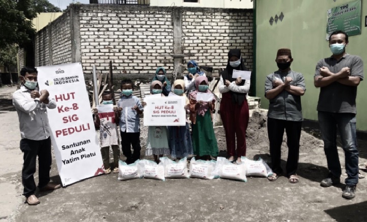 Cara PT SBI Rayakan HUT SIG ke-8, Santunan Anak Yatim dan Beri Beasiswa