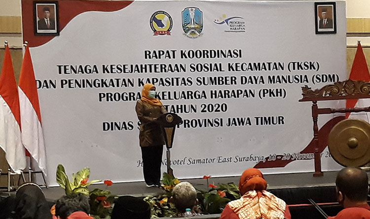 Terbaik Nasional, Gubernur Khofifah Apresiasi TKSK Jawa Timur