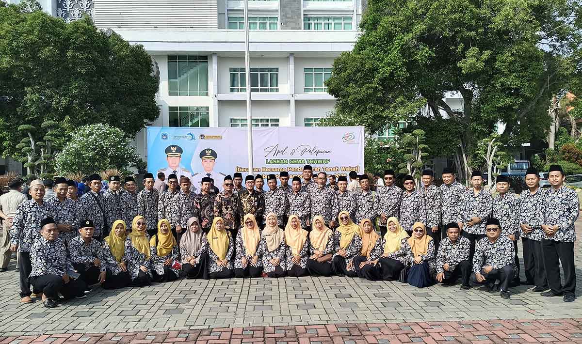 Percepat Sertifikat Tanah Wakaf, Bupati Lamongan Berangkatkan 200 Laskar Gema Tawaf