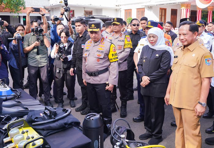 Ikuti Apel Operasi Ketupat yang Dipimpin Kapolri, Khofifah: Jatim Siap Wujudkan Lebaran Aman Nyaman