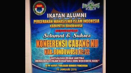 Gelar Konfercab, PCNU Bondowoso Rumuskan NU Rahmatan Lil Alamin