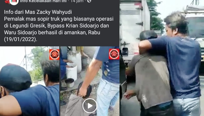 Resahkan Sopir-Sopir Truk, Preman Tukang Palak di Jalan Kletek Sidoajo Berhasil Diamankan