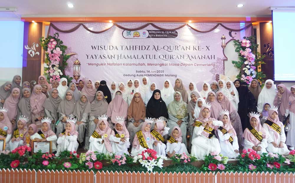 Wisuda Tahfidzul Quran ke-10 Santri RA & Rutaba Sukun Yayasan Hamalatul Quran Amanah Kota Malang
