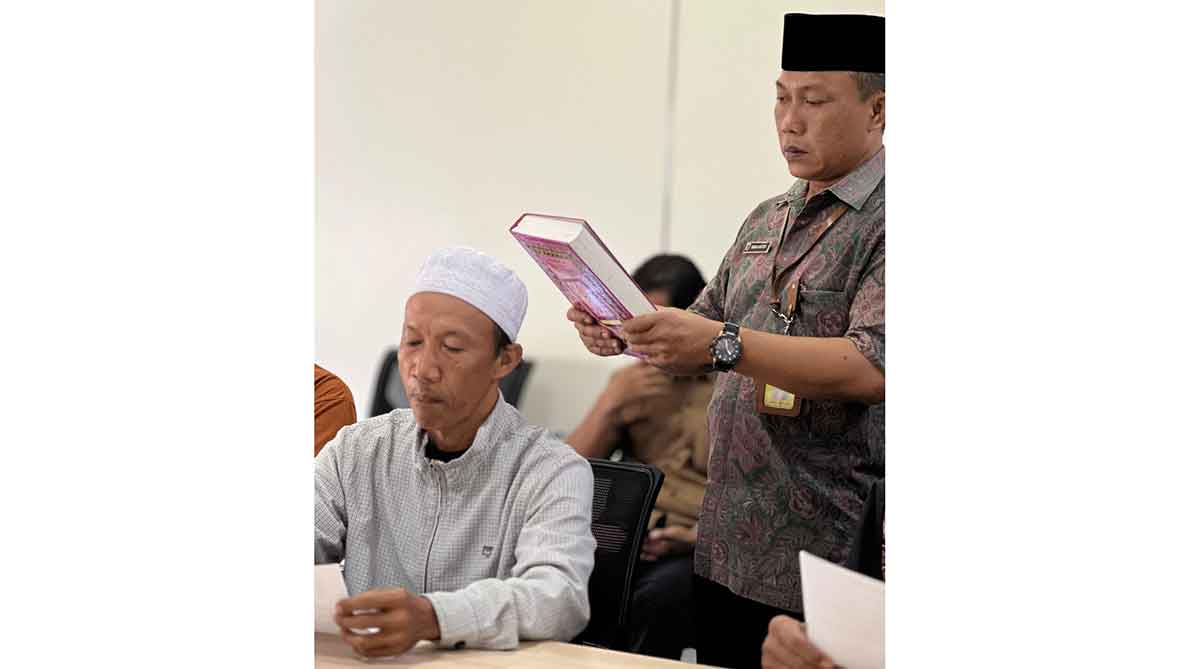 Pastikan Kepastian Hukum, Kantah Kabupaten Pasuruan Ambil Sumpah Sertifikat Tanah Pengganti