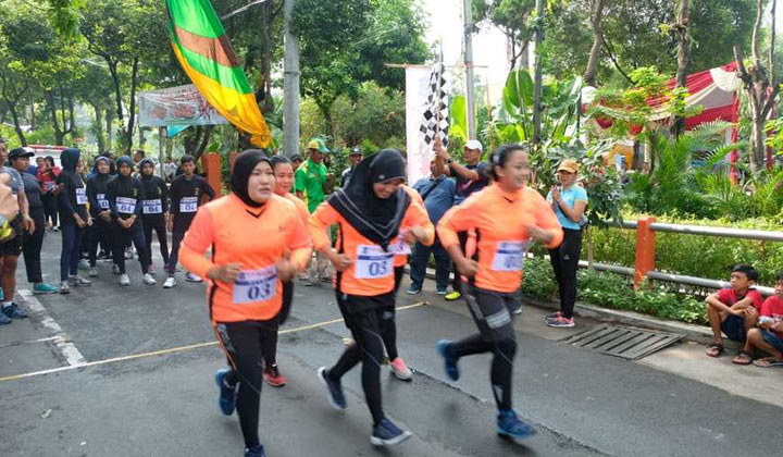 Peserta lomba Triathlon tahun 2018 lalu.