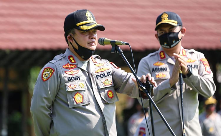 Pandemi Corona, Polres Jombang Tiadakan Acara Pisah Sambut Pergantian Pimpinan