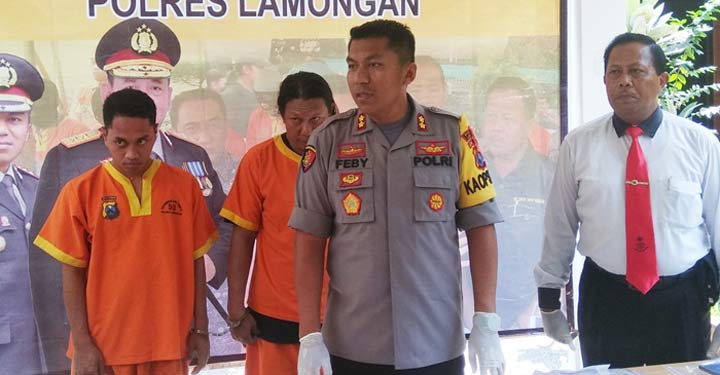 Kapolres AKBP Feby Hutagalung saat pers rilis kepada sejumlah media.