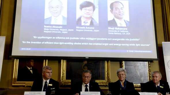 Penemu Lampu LED Raih Hadiah Nobel Fisika