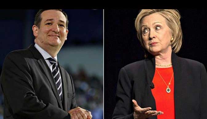 Cruz, Pengkhotbah Tekuk Trump, Hillary Kalahkan Sanders dalam Primary Capres AS