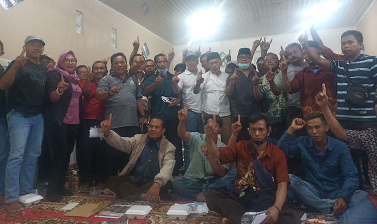 Cabup Sugiri Sancoko saat hadiri pembekalan kader di Kecamatan Slahung. (foto: ist)