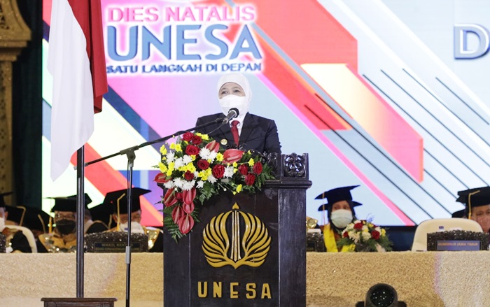 837 SMK Jalin PKS dengan Unesa, Khofifah Harapkan Percepatan dan Penguatan Skill SMK di Jatim