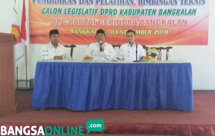 Partai Gerindra Gembleng Caleg DPRD Bangkalan Diklat dan Bimtek 