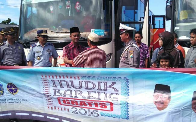 Bupati Pamekasan Lepas Arus Balik Gratis
