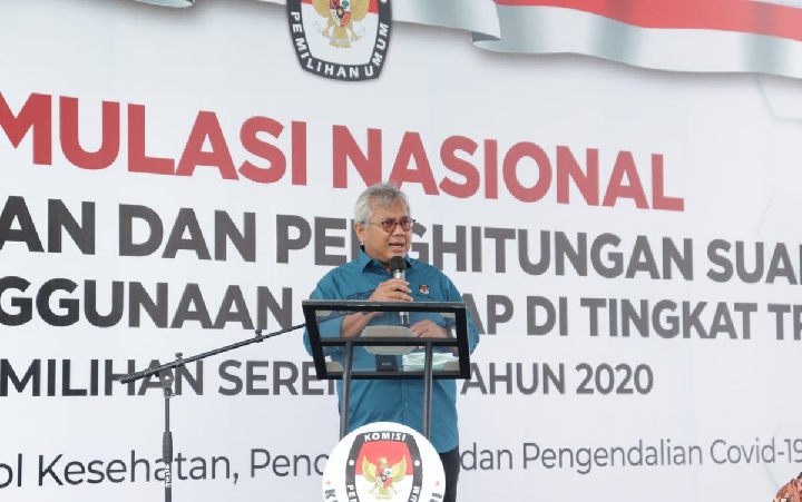 KPU RI Gelar Simulasi Nasional Pemungutan Suara dan e-Rekap di Kabupaten Kediri