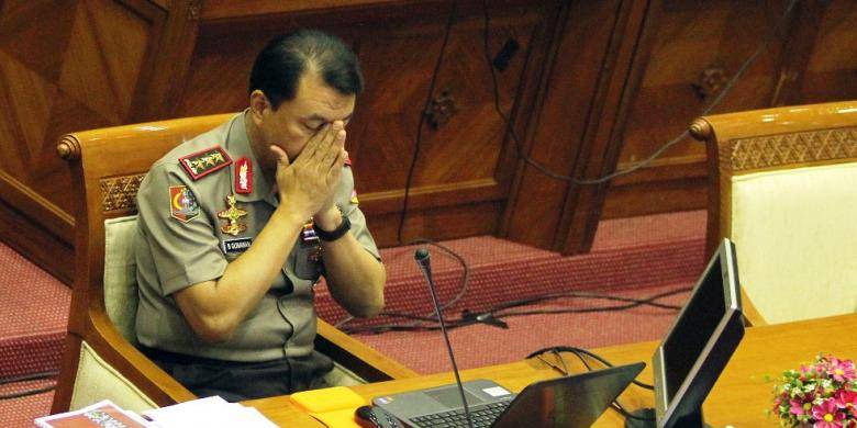 Budi Gunawan saat fit and propertest di DPR. Foto: tribunnews.com