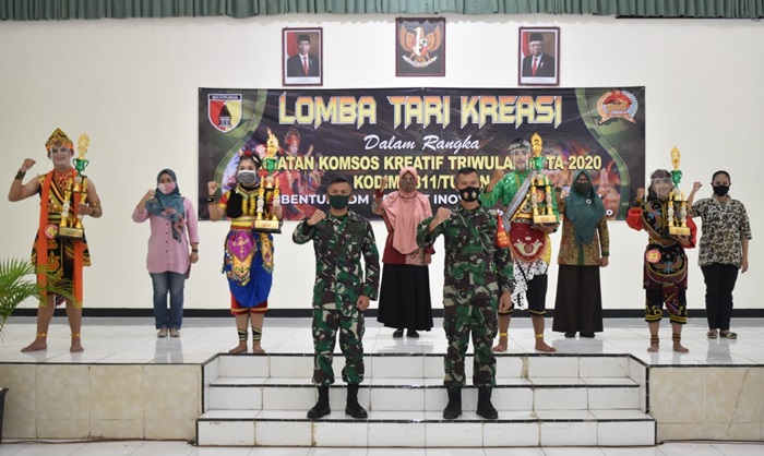 Lestarikan Budaya, Kodim Tuban Gelar Tari Kreasi Tingkat SMA
