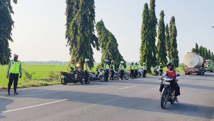 Antisipasi Aksi Balap Liar, Polres Tuban Siagakan Personel di JLS dan Soekarno-Hatta