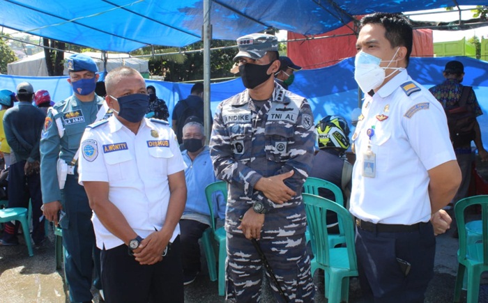 Cegah Penyebaran Covid-19, Lanal Kendari Kembali Gelar Rapid Test