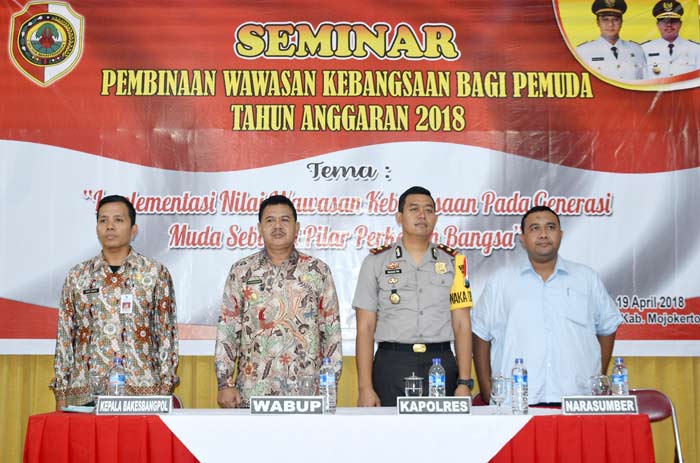 Wabup dan jajarannya dalam acara Pembinaan Forum Pembauran Kebangsaan (PFPK) 2018.