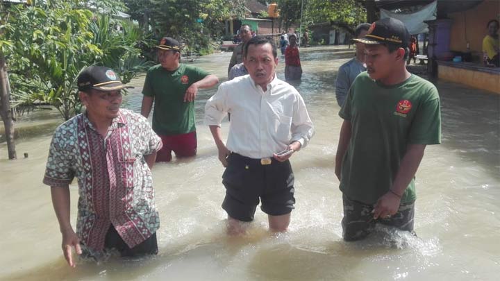 Kondisi banjir di Kecamatan Balongpanggang, Kamis (2/5) kemarin.