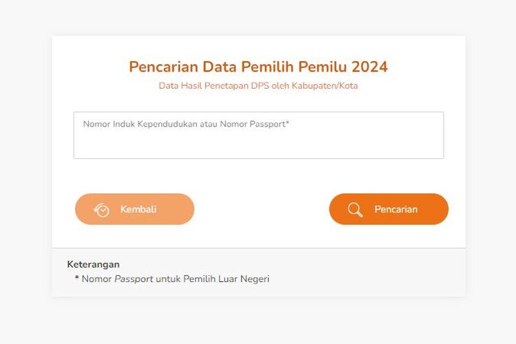 Cara Cek Nama Daftar Pemilih Pemilu 2024 secara Online. Foto: Ist