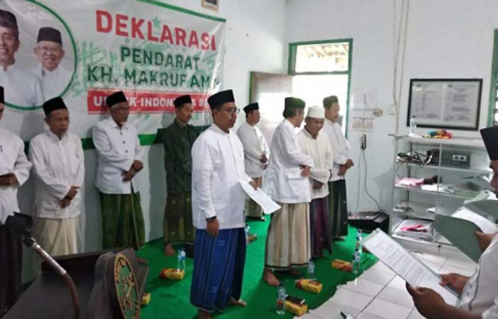 Deklarasi dukugan untuk pasangan Capres-Cawapres Jokowi-Ma'ruf Amin di Tuban.