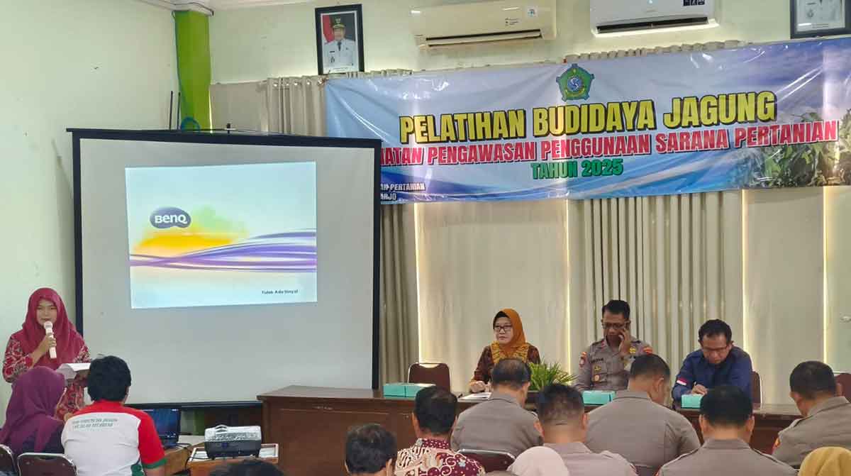 Polisi di Sidoarjo Dapat Pembekalan Budidaya Jagung dan Penggunaan Sarana Pertanian