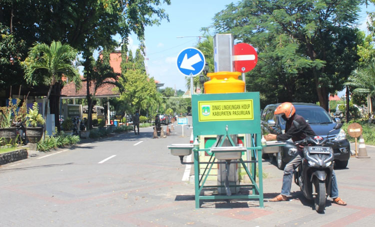 Portabel seng yang dipasang di kompleks perkantoran Pemkab Pasuruan.