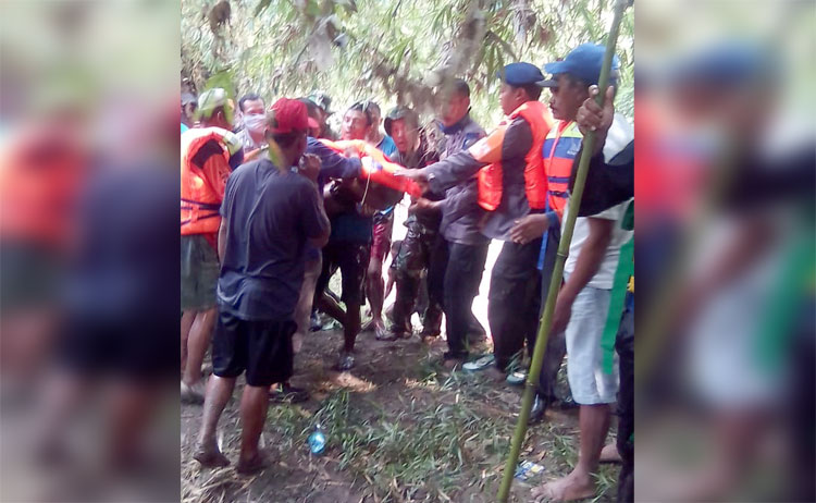 Bocah yang Tenggelam di Kali Jeroan Berhasil Dievakuasi