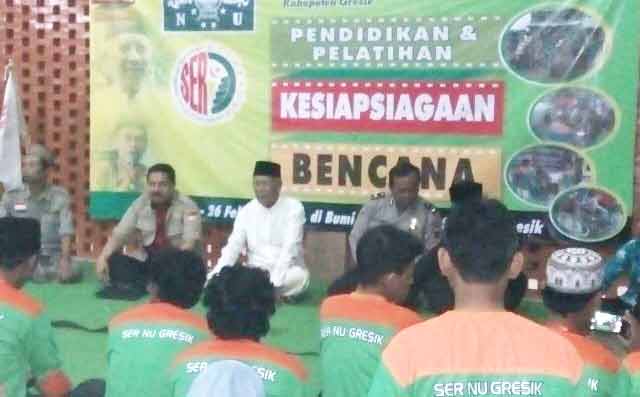 Gandeng SER NU, BPBD Gresik Gencar Sosialisasikan Tanggap Bencana