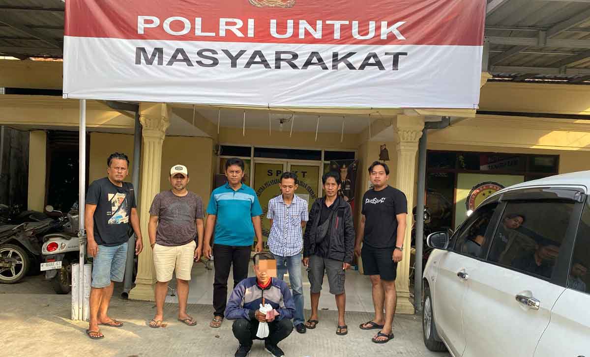 Pelaku pembobolan minimarket di Gresik. Foto: Ist