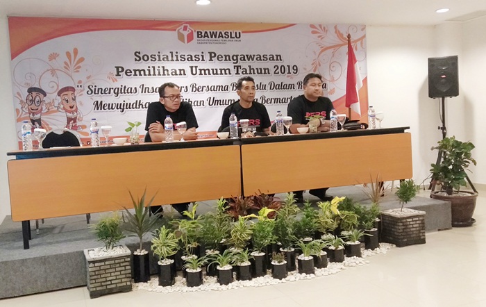 Awasi Pemilu 2019, Bawaslu Ponorogo Jalin Sinergitas dengan Insan Pers