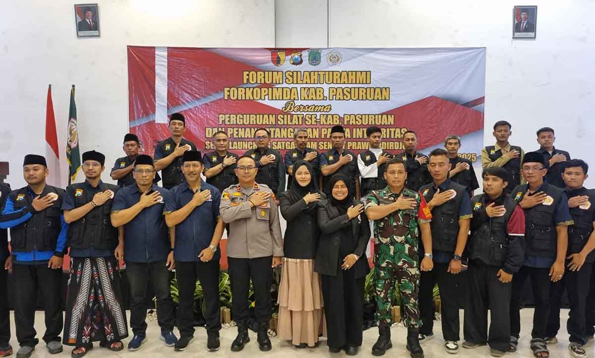 Polres Pasuruan Dukung Pelantikan Pengurus IPSI dan Deklarasi Satgas Sentot Prawirodirdjo