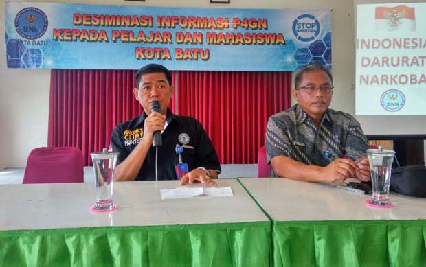 Gelar Diseminasi Informasi P4GN, BNN Kota Batu Ajak Pelajar dan Mahasiswa Perangi Narkoba