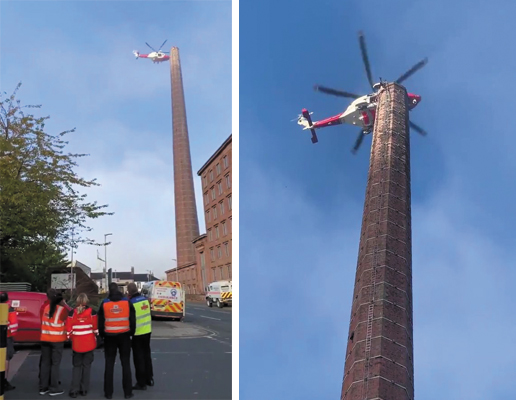 Pria Ini Tergantung Terbalik di Cerobong Carlisle's Dixons Chimney