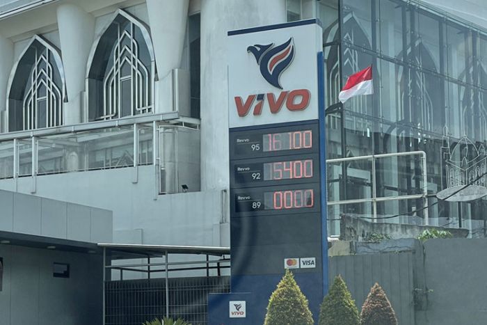 SPBU Vivo sudah tak jual Revvo89. Foto : @papersboy/twitter