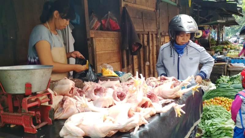 Jelang Ramadan, Harga Daging Ayam Potong di Blitar Meroket