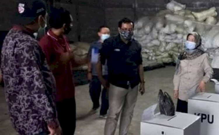 Jelang Pilbup 2020, KPU Kabupaten Kediri Lakukan Simulasi Setting Packing Logistik