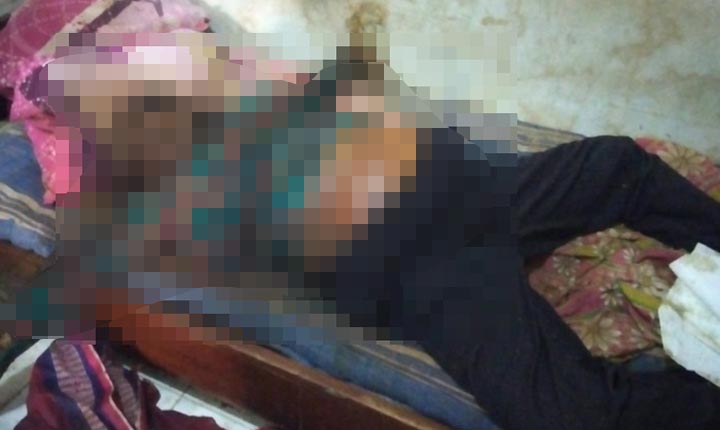 Kondisi mayat perempuan saat diketemukan hampir tak bisa dikenali wajahnya. foto: ist